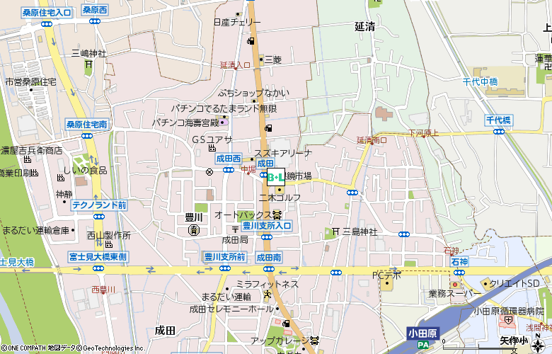 眼鏡市場小田原成田(00694)付近の地図